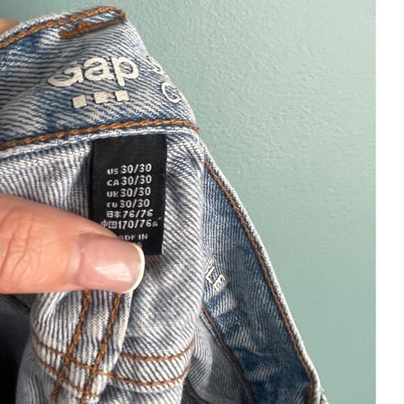 GAP Light Blue Distressed Skinny Stretch Denim Cut Off Shorts 30 - Picture 7 of 7